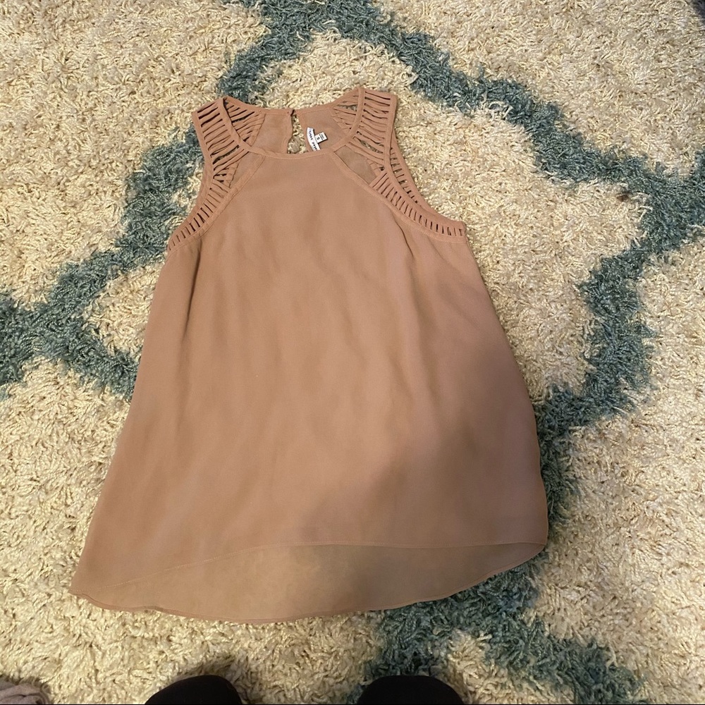 Naked Zebra nude colored tank top